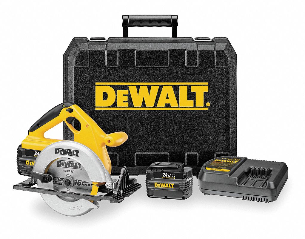 DEWALT Cordless Circular Saw Kit, 6 1/2 in Blade Dia., Right Blade Side