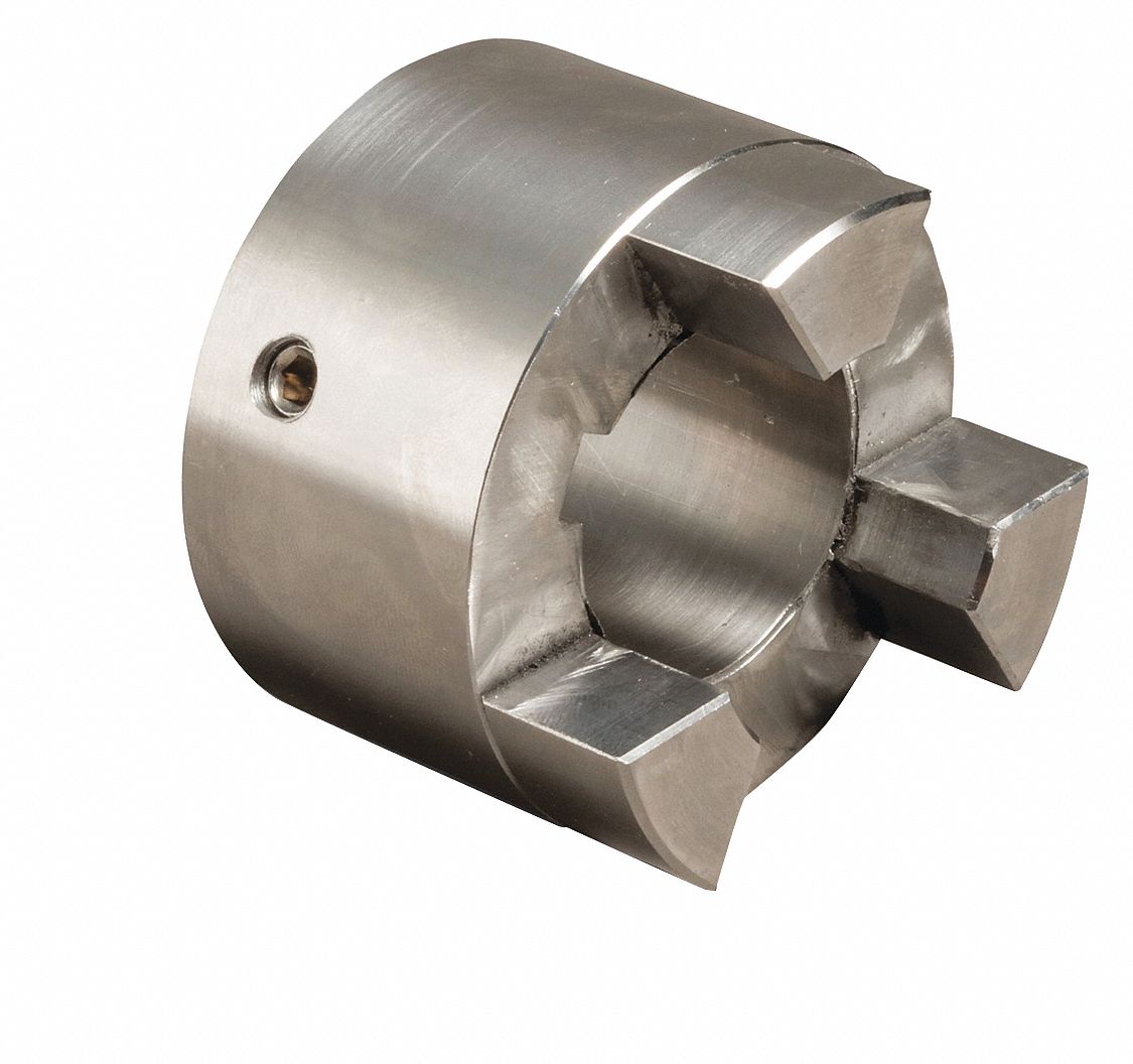 TB WOOD'S SS075 Size 3/4 in Stainless Steel Jaw Coupling Hub, Keyway