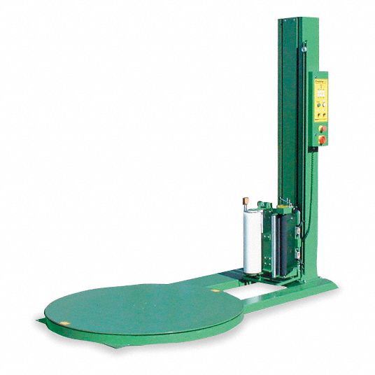 HIGHLIGHT Stretch Wrap Machine: Stretch Wrap Machine, 20 to 25 Loads  Wrapped per Hour, 15 A Current