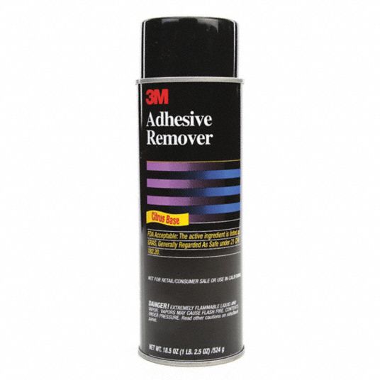 3M Adhesive Remover, 18.5 oz, Aerosol Can, Ready to Use, Hard Nonporous