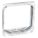 PLASTER RING, ¾ IN RAISED H, STEEL, ¾ IN OVERALL L, 4 IN OVERALL W