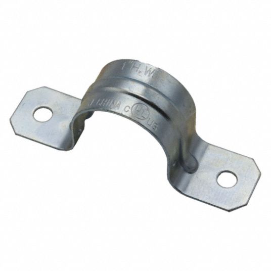 GRAINGER APPROVED Two Hole Conduit Strap, Conduit Straps, Steel, 3/4 in