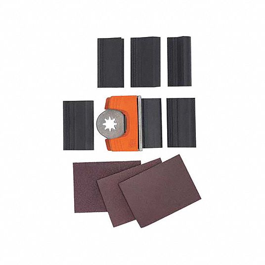 FEIN Oscillating Tool Sanding Sheet Set, 80 Grit, Aluminum Oxide, PK 25