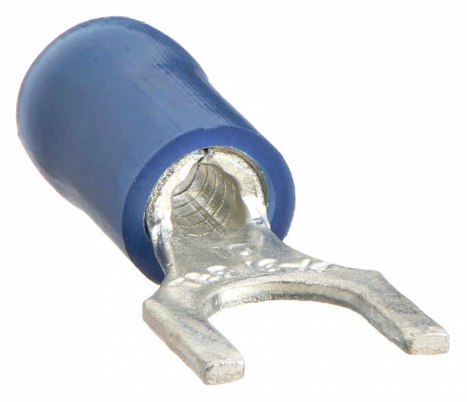 STA-KON Terminal de Horquilla , Azul Nylon , Sobrepuesto Costura , 18 a ...