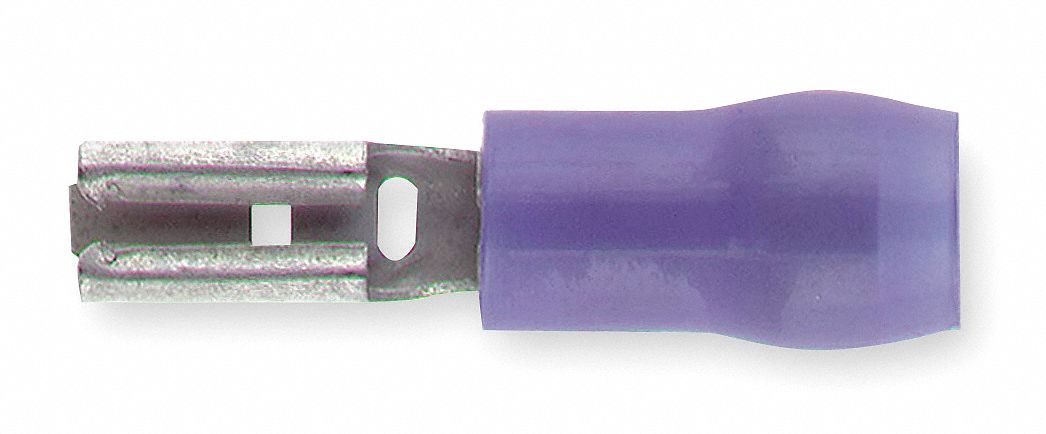 Wire Disconnect: Female Socket, Blue, Nylon, Partial Coverage, 16 AWG – 14 AWG Wire Size