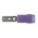 FEMALE DISCONNECT, BLUE, NYLON, PARTIAL COVERAGE, 16 AWG TO 14 AWG WIRE SIZE RANGE, 100 PK
