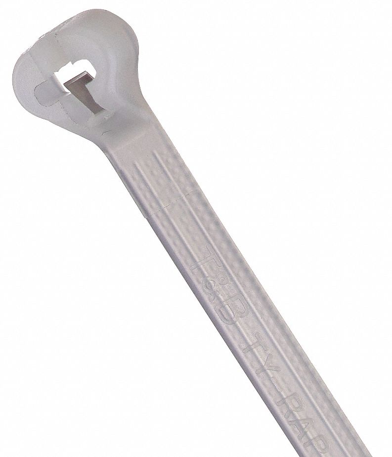SERRE-CÂBLES, 8 1/2 PO LO, FAISCEAU MAX. 2 PO, 0,14 PO LA, NATUREL, PQ DE 100