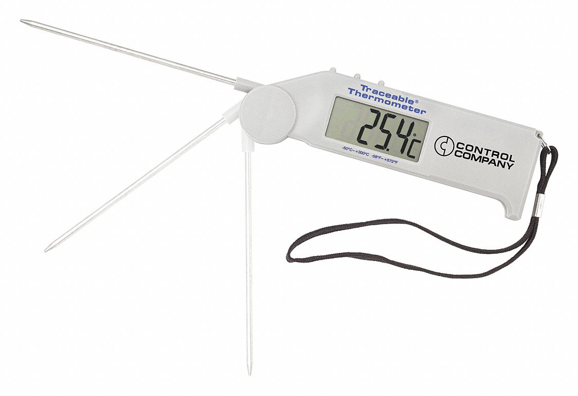 TRACEABLE Item Flip-Open Pocket Thermometer, Accuracy 0.3 Degree C at