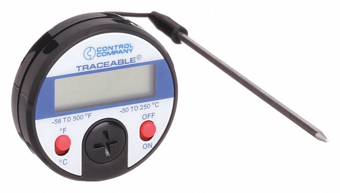 Fisherbrand Digital Thermometers with Stainless-Steel Probe on Cable: Thermometers