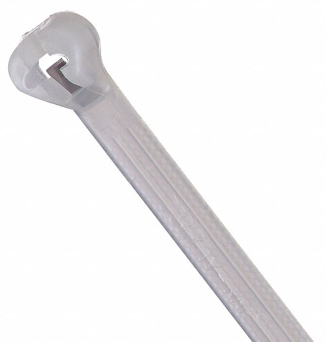 CABLE TIE, 11½ IN L, 3 IN MAX BUNDLE, 0.14 IN W, NATURAL, 100 PK