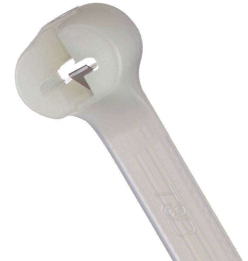 SERRE-CÂBLES, 18 PO LO, FAISCEAU MAX. 5 PO, 0,27 PO LA, NATUREL, PQ DE 50