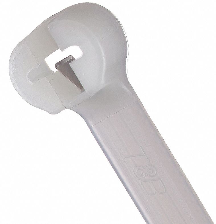 SERRE-CÂBLES, 13 1/2 PO LO, FAISCEAU MAX. 4 PO, 0,27 PO LA, NATUREL, PQ DE 50