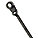 CABLE TIE, 6 IN L, 1 1/8 IN MAX BUNDLE, 0.14 IN W, BLACK, 100 PK