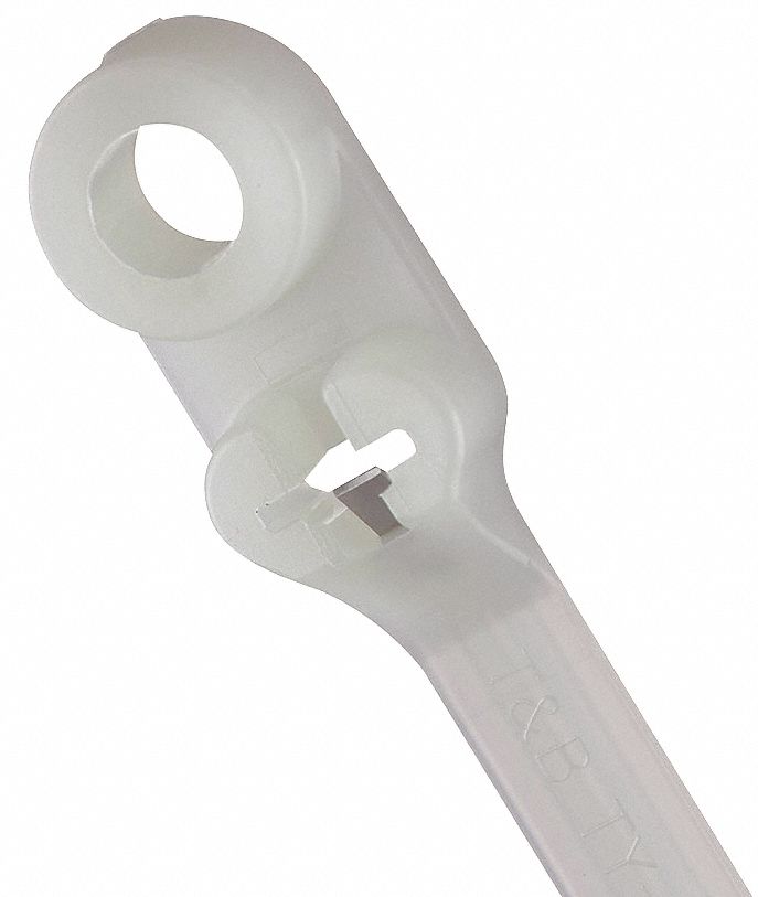 CABLE TIE, 14 IN L, 3½ IN MAX BUNDLE, 0.3 IN W, NATURAL, 50 PK