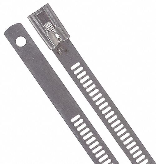 3KH31 - Cable Tie 12 In Metallic Gray PK100