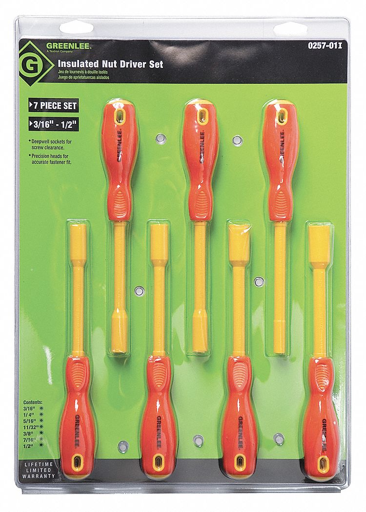 Deep well deals nut driver set