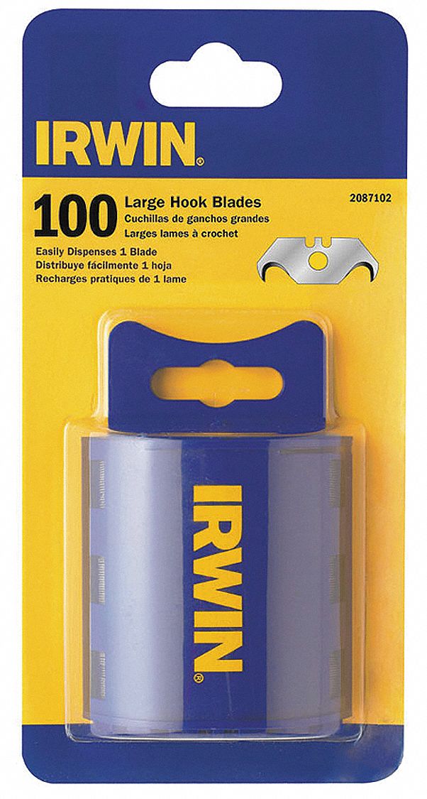 IRWIN, 3/4 in Blade Wd, 0.03125 in Blade Thick, Utility Blade 3KJC2
