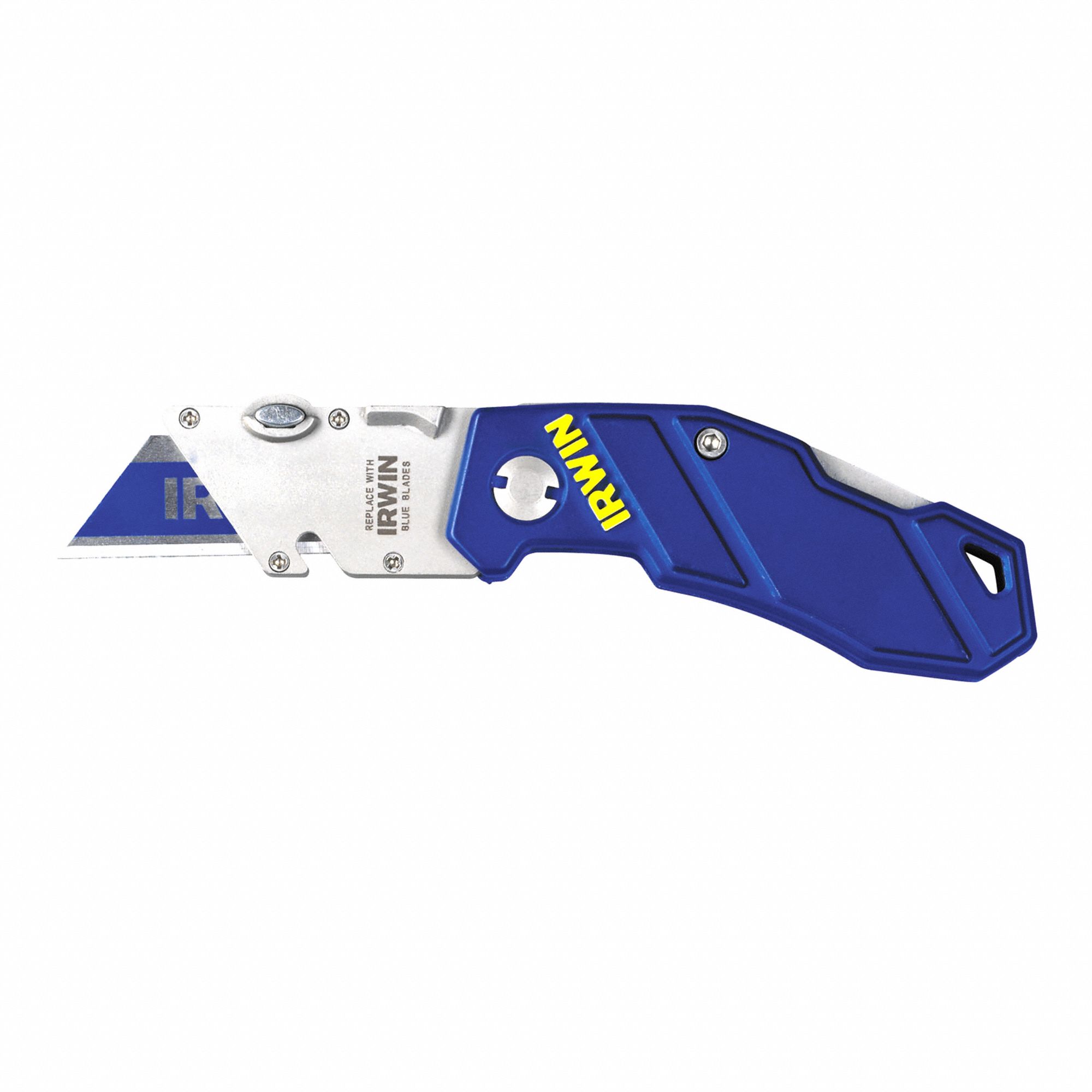 IRWIN Folding Utility Knife 4 in/5 3/4 in, BiMetal, Metal, 1 Blades