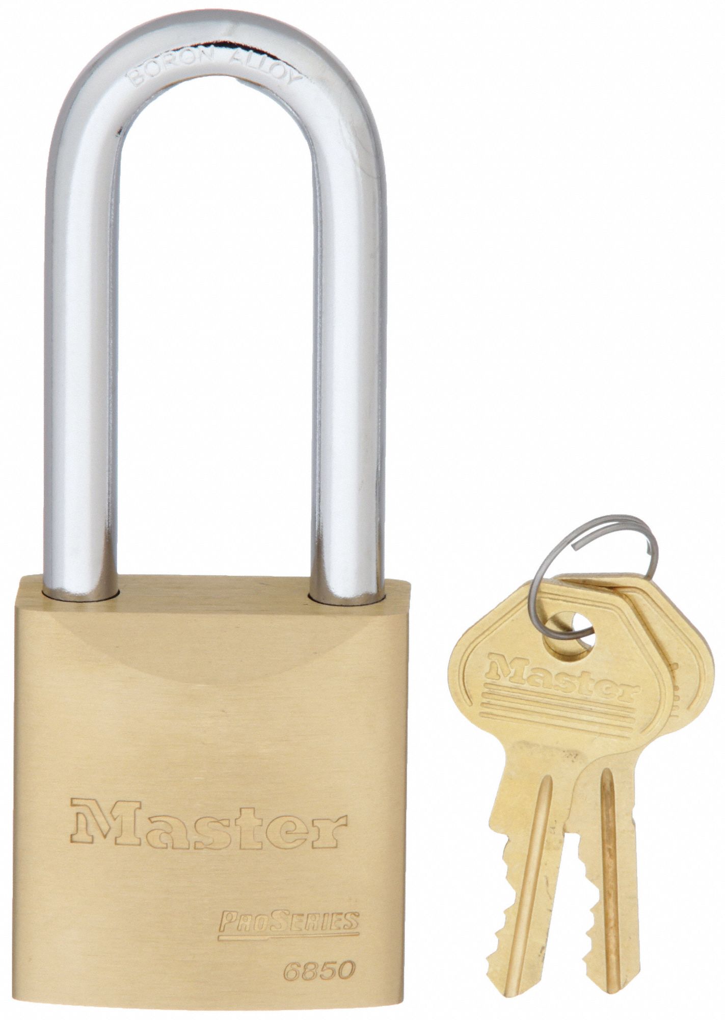 KEYED PADLOCK, 2½ IN VERTICAL SHACKLE CLEARANCE, 29/32 IN HORIZONTAL SHACKLE CLEARANCE, 10G013 KEY, GOLD