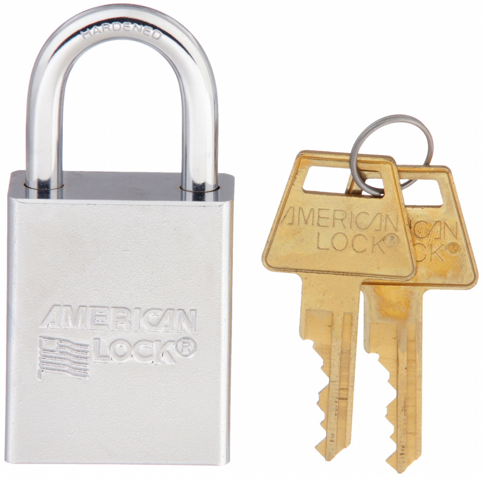 Padlock: 1 1/8 in Vertical Shackle Clearance, 3/4 in Horizontal Shackle  Clearance, 5 Pin Pins, Steel