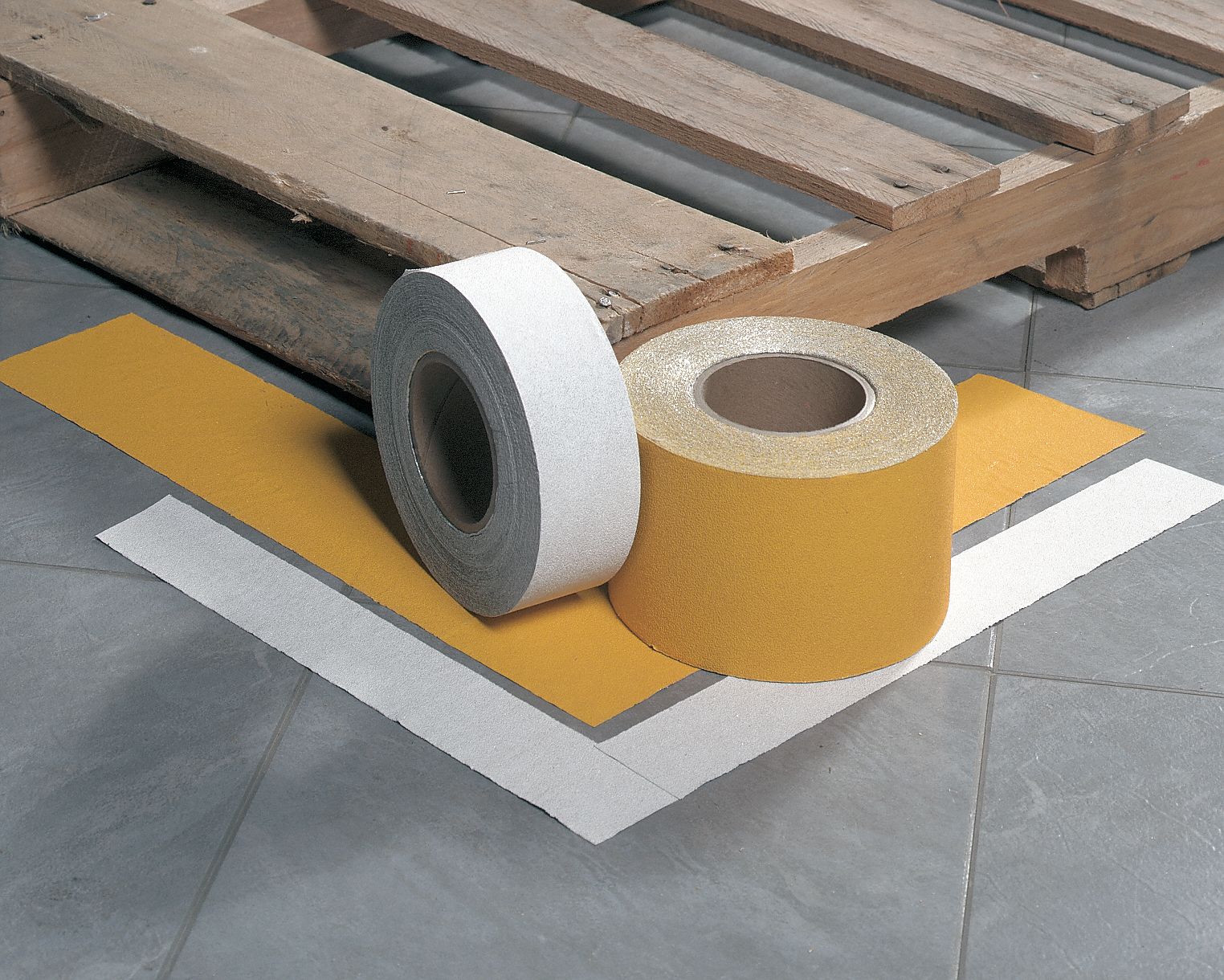 Pavement Marking Tape: Yellow, Two Way, 150 ft Lg, 2 in Wd