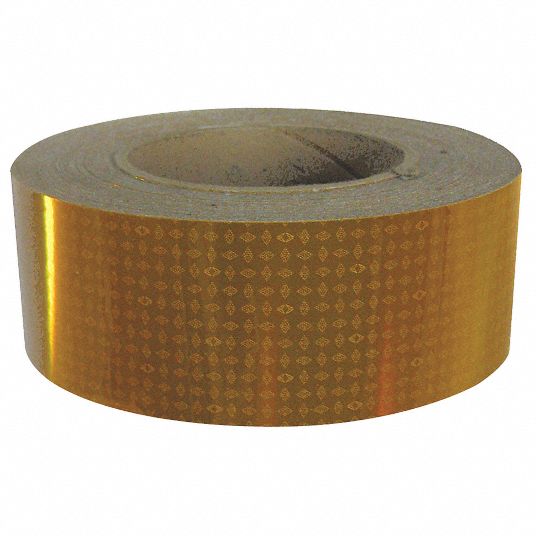 GRAINGER APPROVED Reflective Tape, 30 ft Length, Roll, Roll 3KKC9