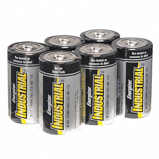 Battery, Alkaline, 1.5V DC, PK 6 Grainger