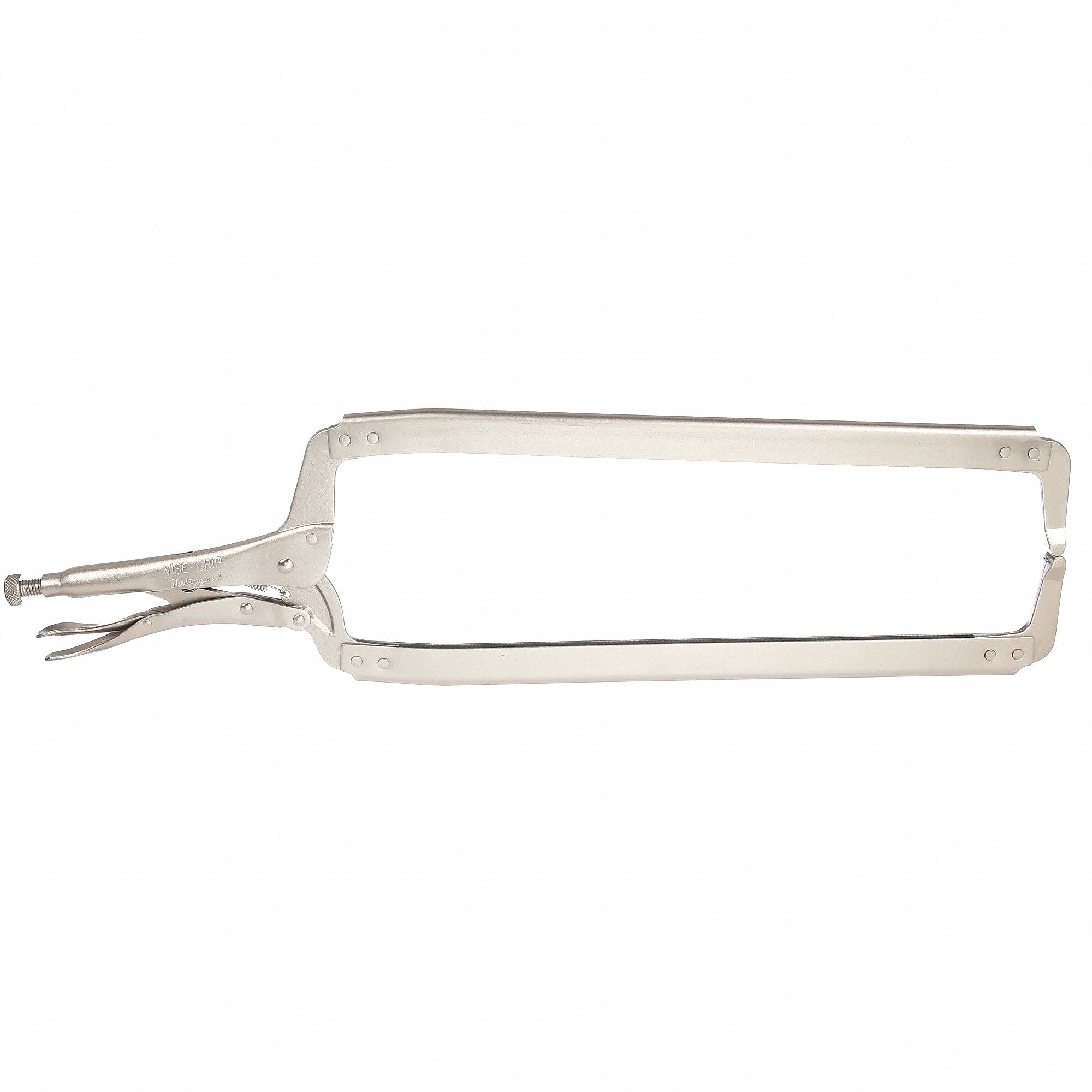 LOCKING C-CLAMP, FIXED, 10 IN MAX JAW OPENING, 15½ IN THROAT D, 2,000 LB CLAMPING FOR CE