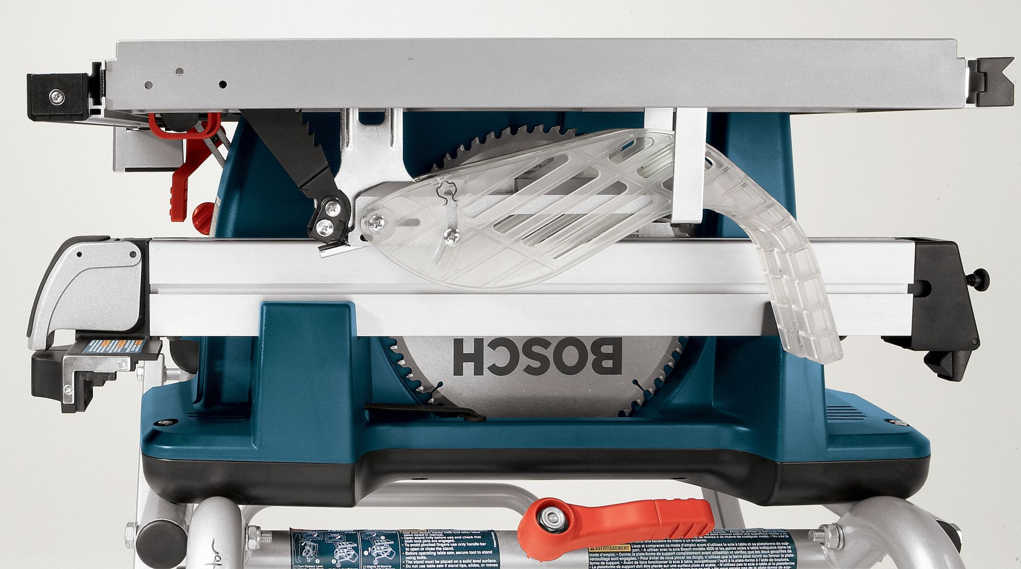 BOSCH Table Saw, Rolling Stand Type, 10 in Blade Dia., 5/8 in Arbor