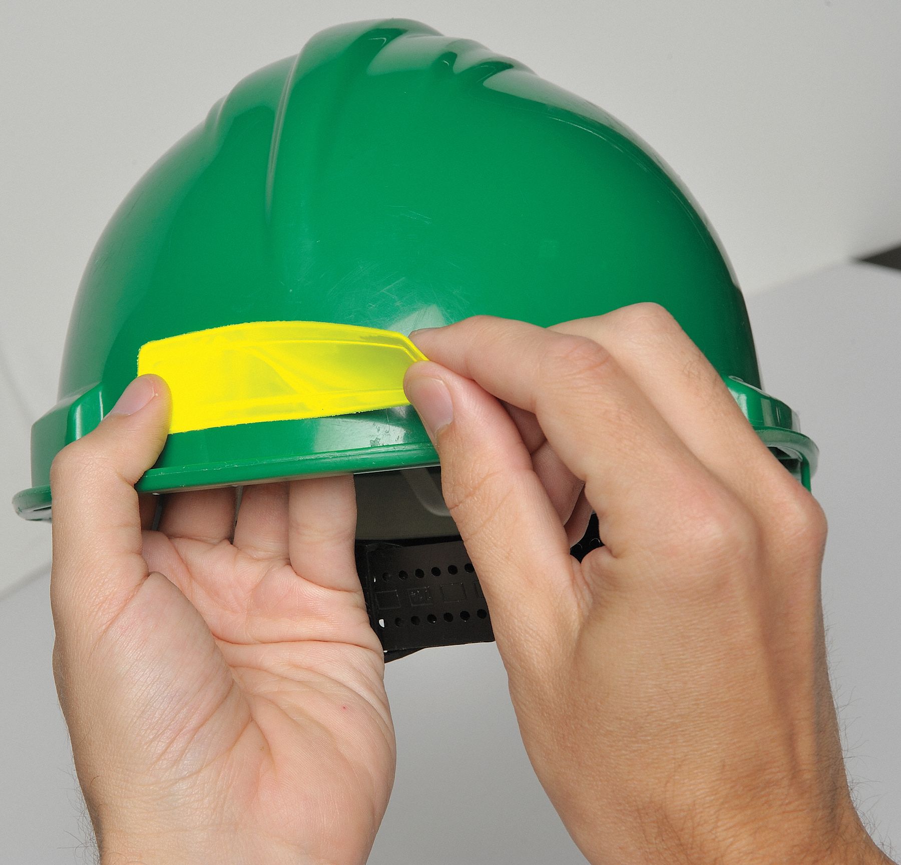 ACCUFORM Hard Hat Label without Legend Blank, Blank Legend, Rectangle