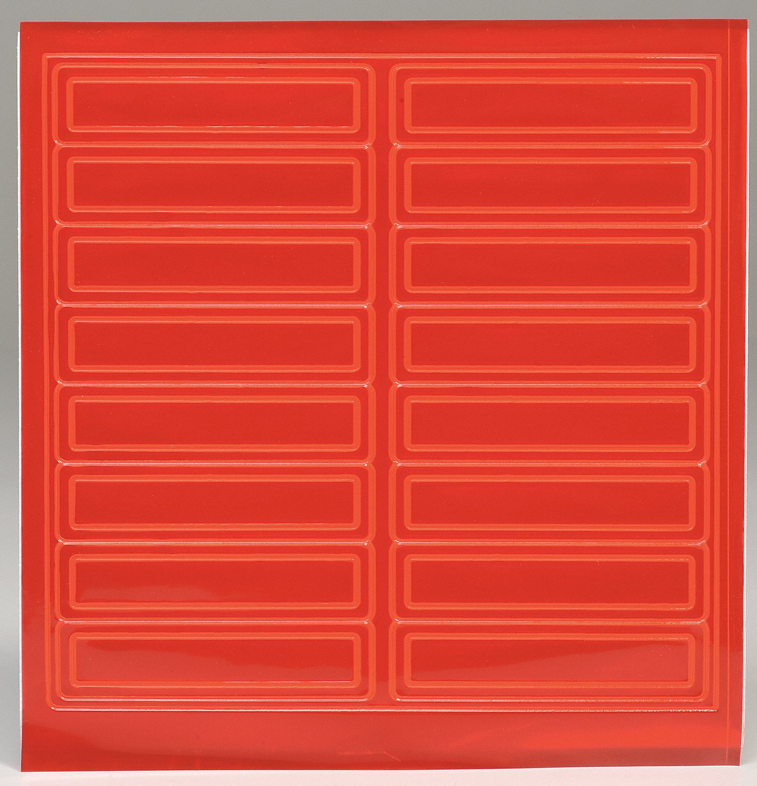 Red, 1 in Ht, Hard Hat Label 3KNU5LHR104RD Grainger