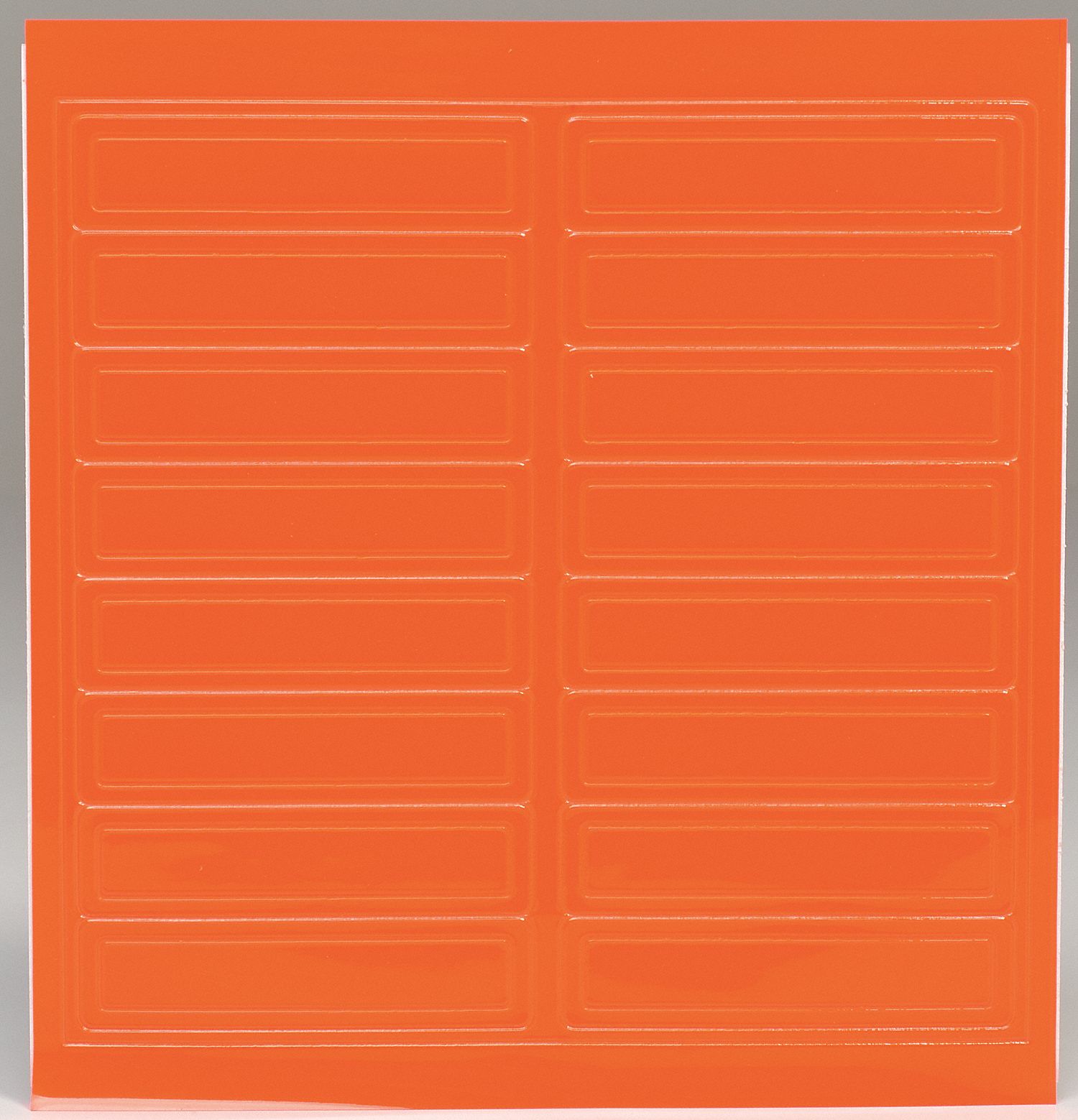 Orange, 1 in Ht, Hard Hat Label 3KNU6LHR104RDOR Grainger