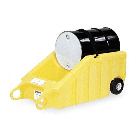 ENPAC Spill Containment Drum Dolly, 80 gal Spill Capacity, 600 lb Load