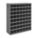 PIGEONHOLE BIN UNIT, 34 IN X 12 IN X 42 IN, 56 COMPARTMENTS, GREY, STEEL, POWDER COATED