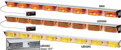 3KPW9 - Directional Lightbar LED Amber 51 In