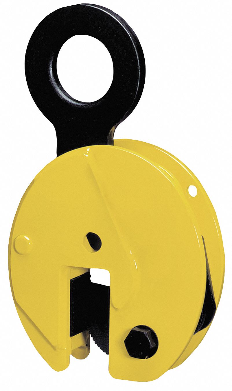 Plate Clamp, Vertical Lift, 1100 lb Safe Working Load, 0 in to 5/8 in