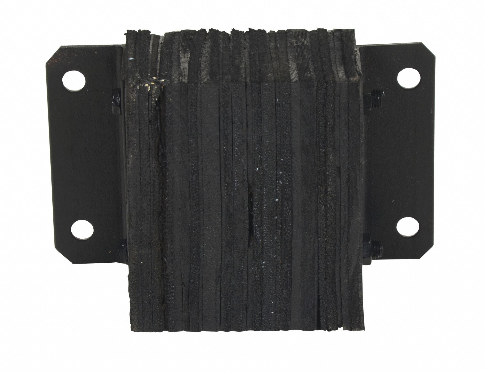 GRAINGER APPROVED Rectangular Laminated Rubber Dock Bumper, 10 inH x 14