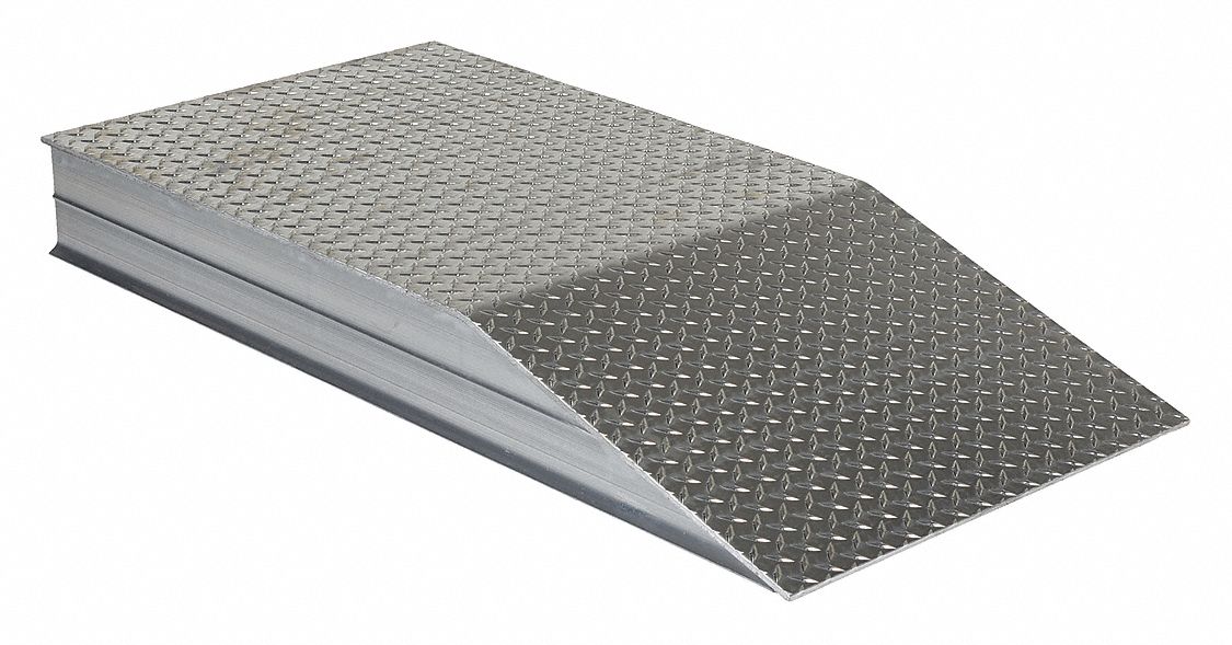 TRUCK WHEEL RISER, 4 FT OVERALL L, 24 IN OVERALL W, 6 IN OVERALL H, ALUMINUM, 2½ FT LEVEL L