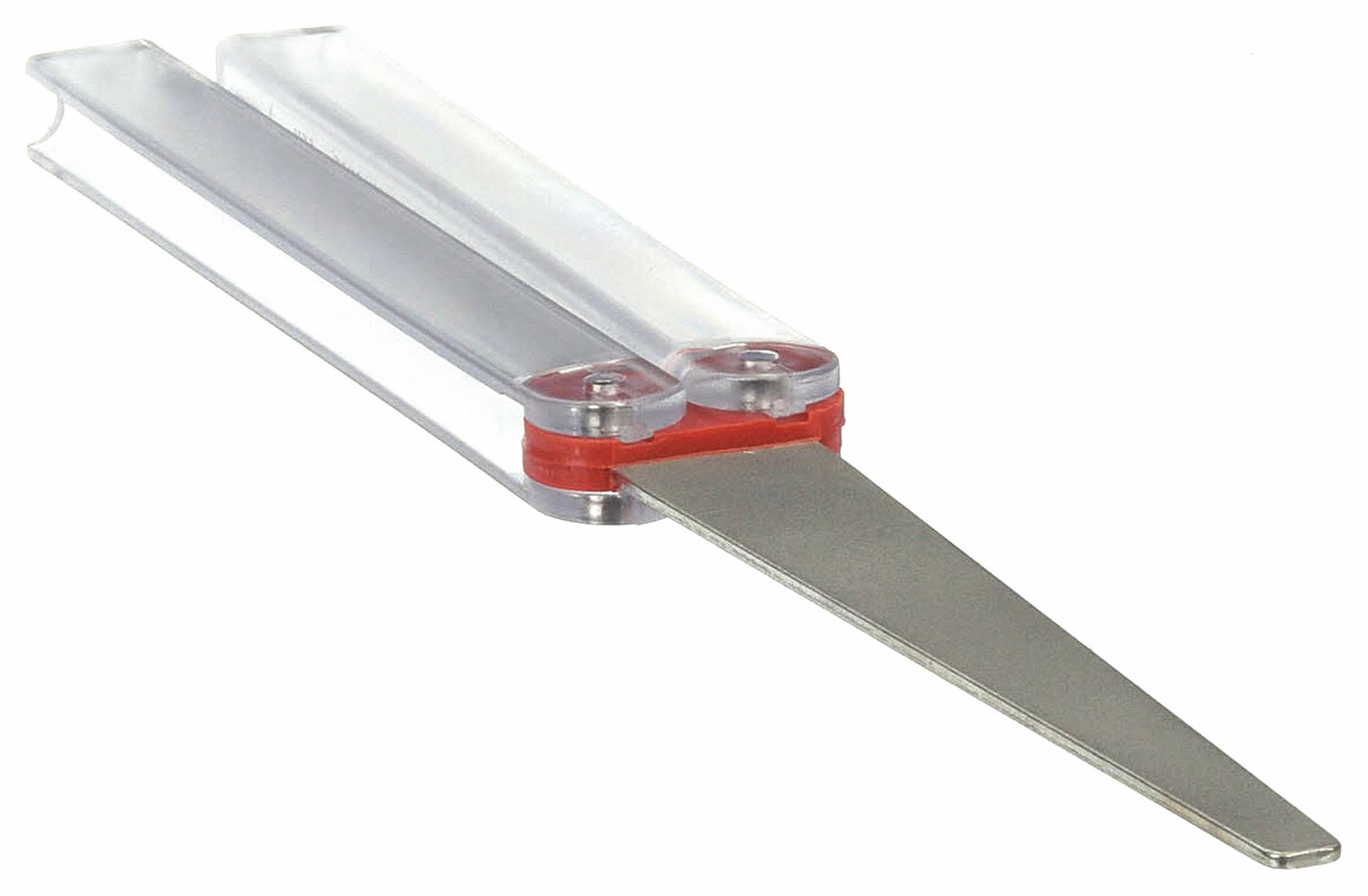 Sharpening File: Flat, 4 7/16 in L x 3/4 in W x 1/4 in H, Diamond, Fine