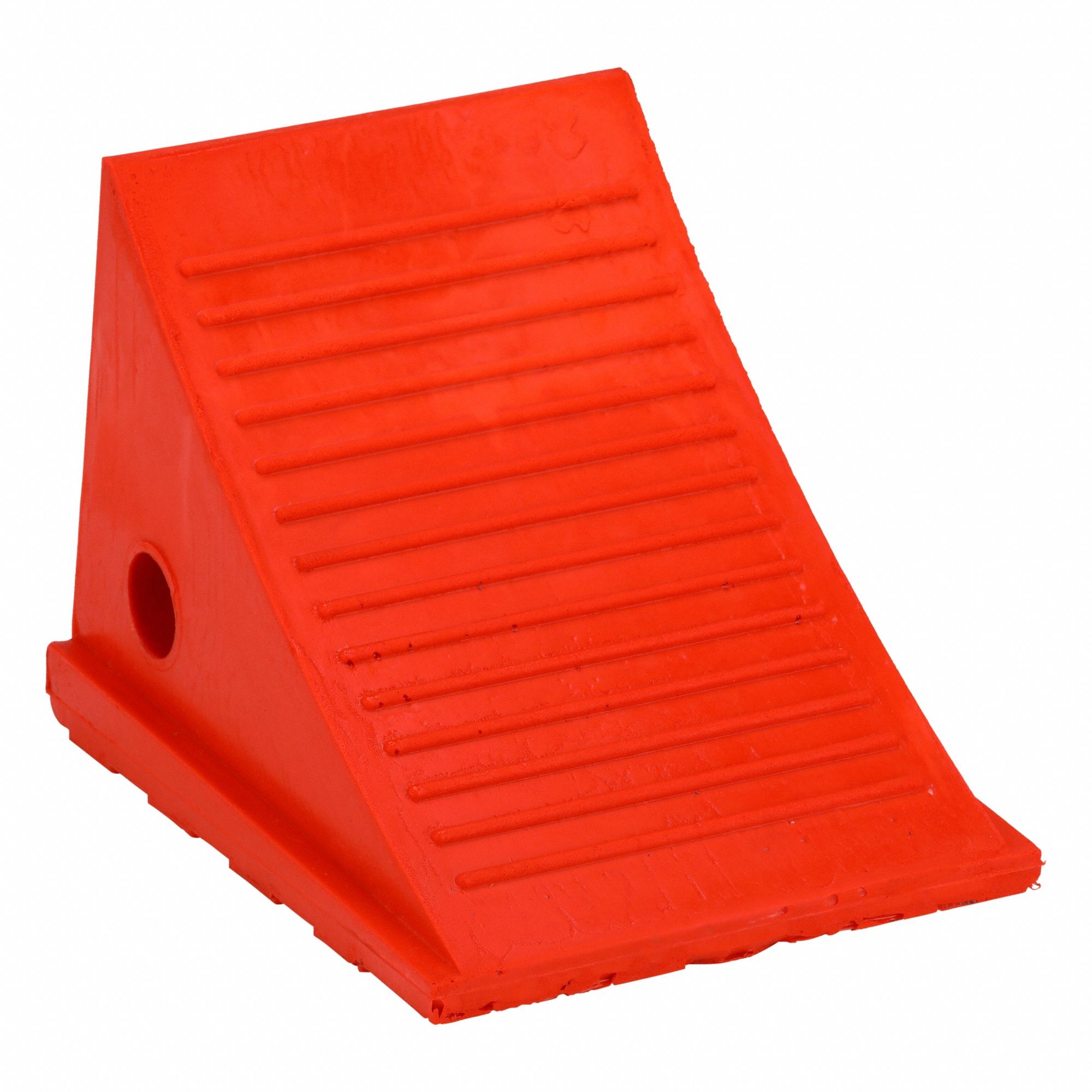 Wheel Chock: Urethane, 46 in Max Compatible Wheel Dia, 50, 000 lb Vehicle Wt - Max, 9 in Overall Wd