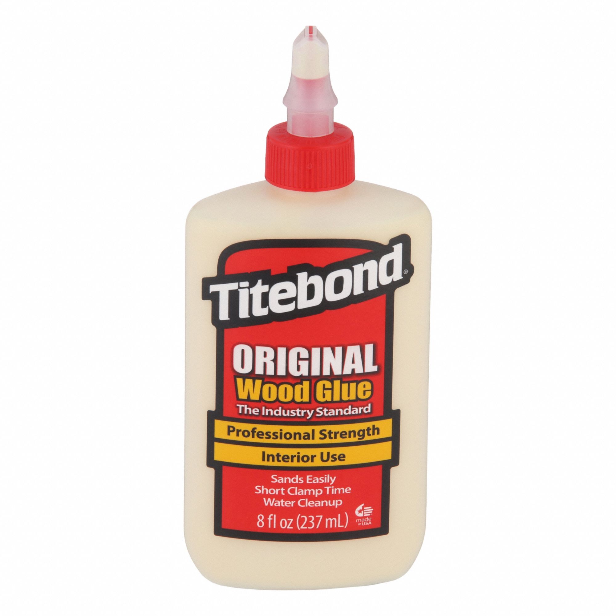 Wood Glue: Original, 8 fl oz, Bottle, Clear, Interior Only