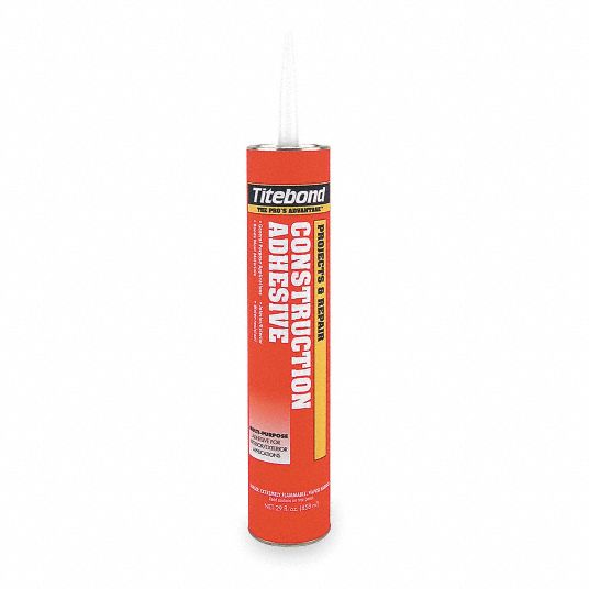 Tan Construction Adhesive, Projects And Repair, 10.5 oz Cartridge