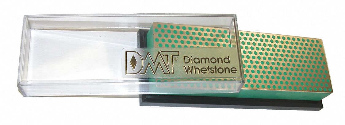 Whestone Sharpening Stone: 6 in L x 2 in W x 3/4 in H, Diamond, Extra Fine