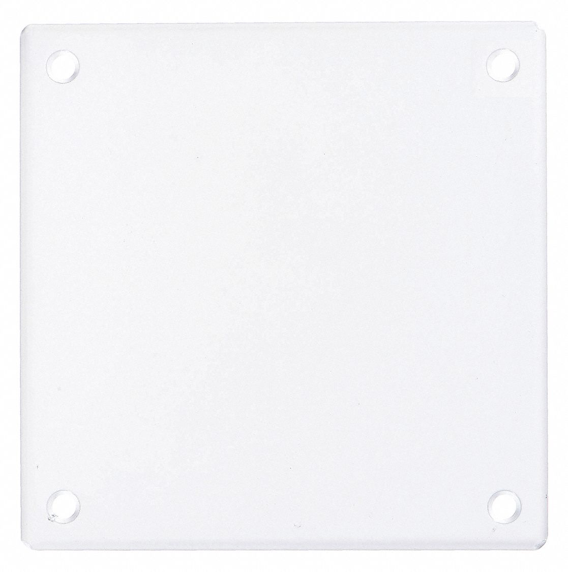 BLANK WALL PLATE, BLANK, ZINC-PLATED STEEL, WHITE, 0 OUTLET OPENINGS, 0 SWITCH OPENINGS