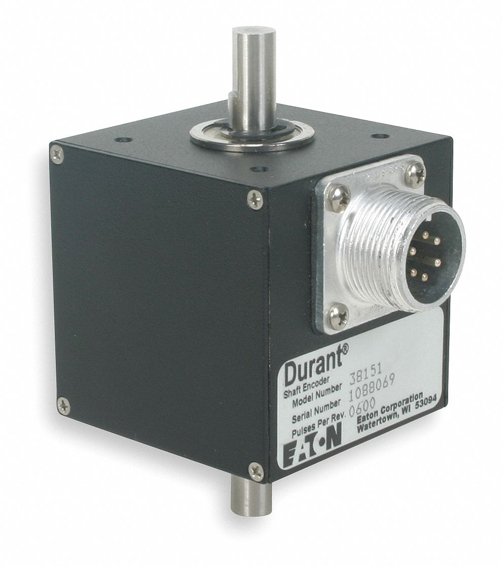 DURANT Encoder 5 to 28V DC, Quadrature, 3/8 in Shaft Dia., CW/CCW