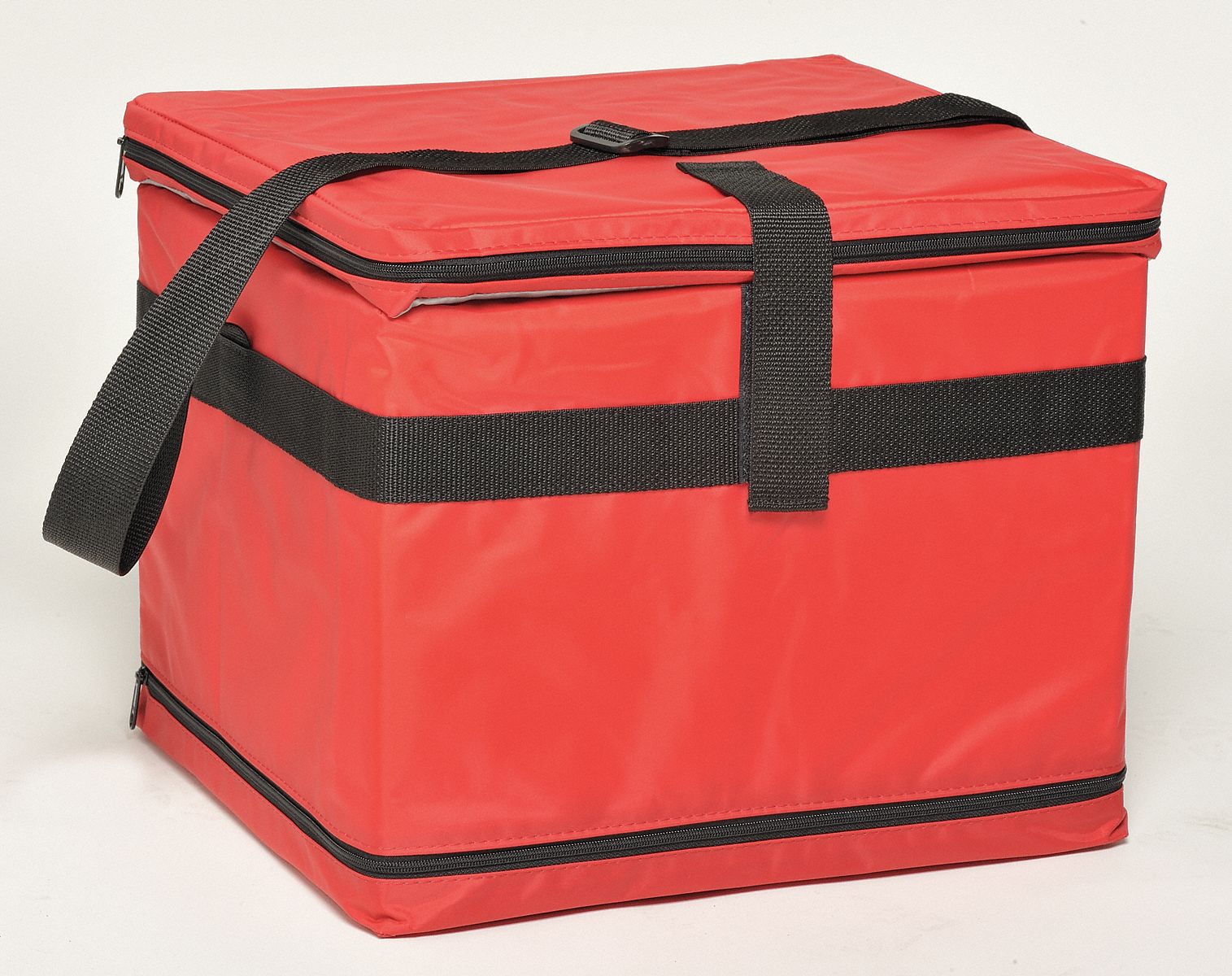 Medical Transfer Tote, 0.59 cu ft, Red Nylon - Grainger