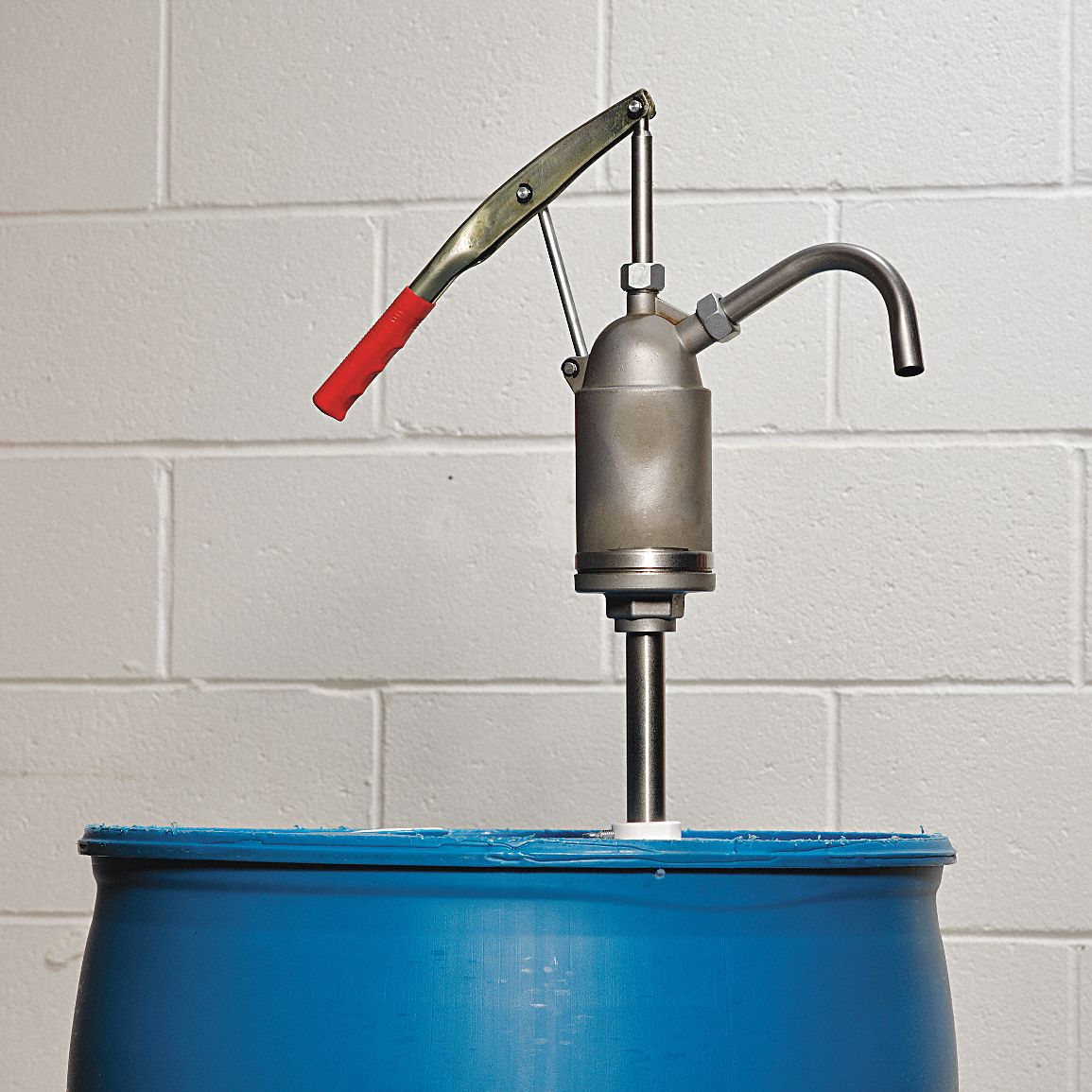 HAND DRUM PUMP,STAINLESS STEEL,3/4IN OD