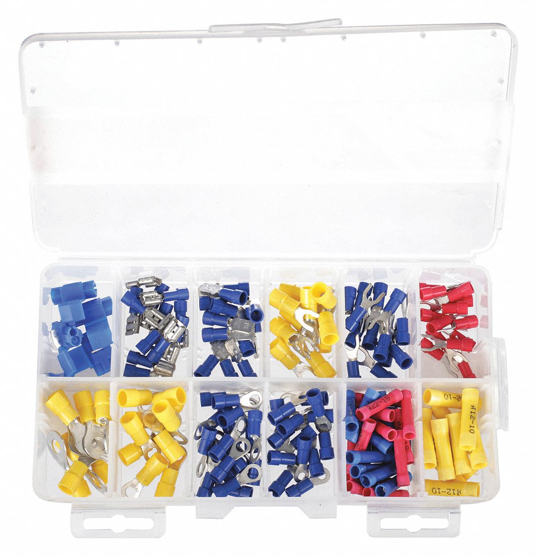 CRIMP CONNECTOR KIT, CRIMP TERMINATION, 144 PIECES