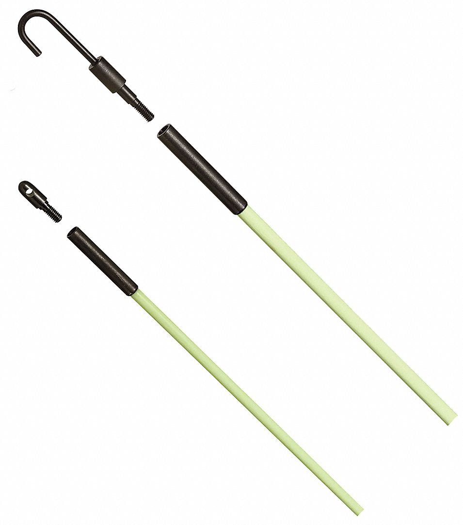 IDEAL CABLE PULLING FISHING POLE,3/16 IN, - Fish Sticks and Glow Rods -  WWG3KUP9