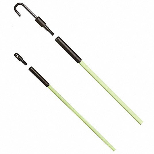 IDEAL Tuff-Rod Fishing Pole: 10 AWG Max Wire Capacity, 24 AWG Min Wire  Capacity, 3/16 in Rod Dia